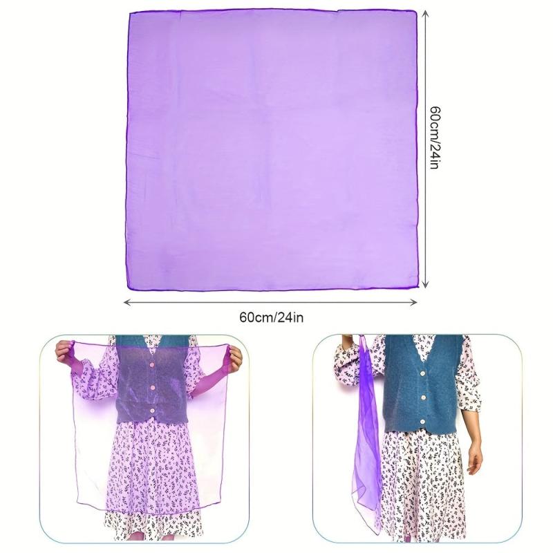 7pcs Montessori Dance Silk Sensory Toys with Cloth Bag for Kids