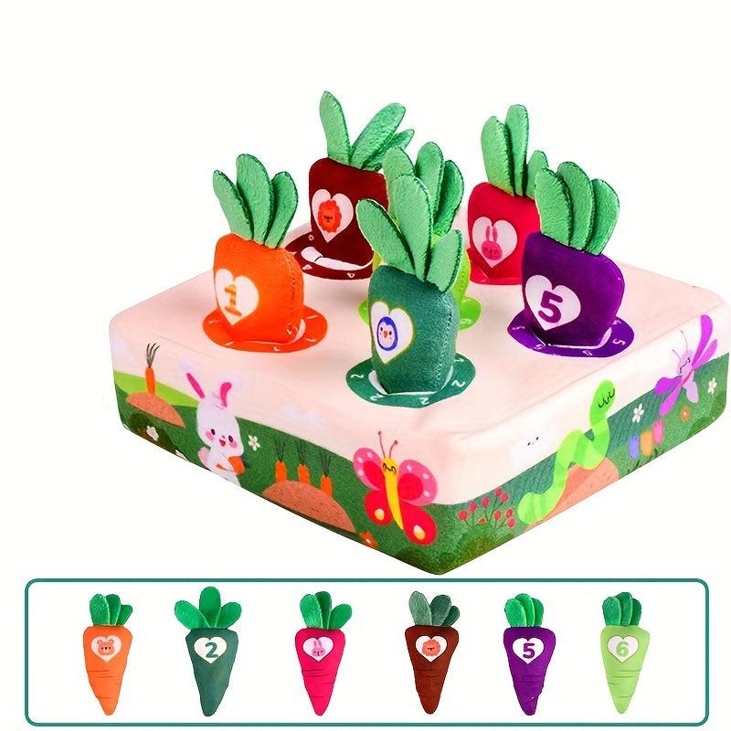 Plush Pulling Carrot Toy for Infants and Toddlers