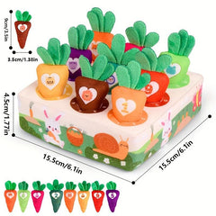 Plush Pulling Carrot Toy for Infants and Toddlers