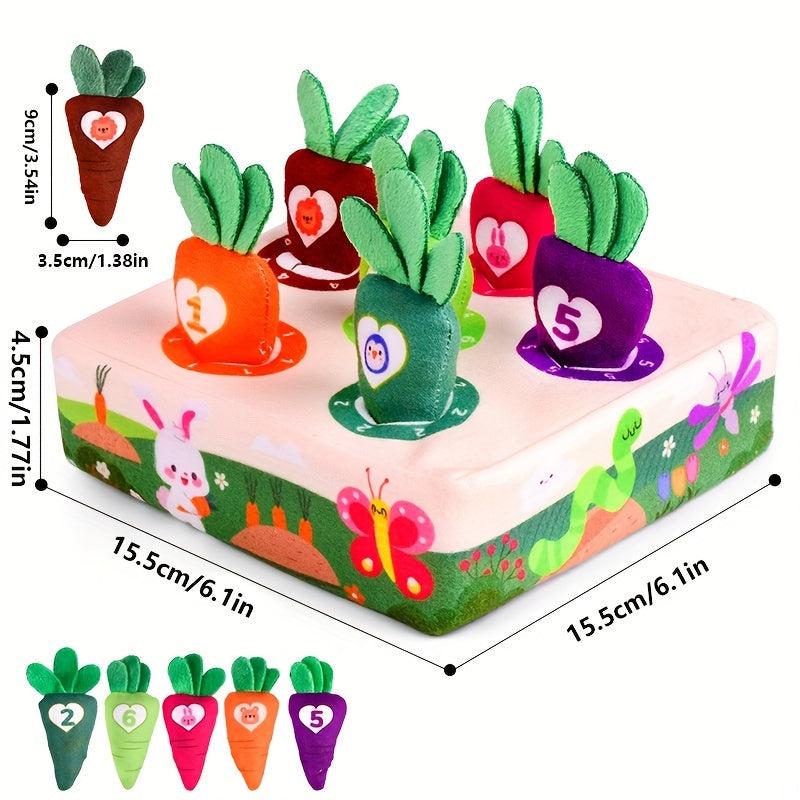 Plush Pulling Carrot Toy for Infants and Toddlers
