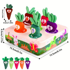 Plush Pulling Carrot Toy for Infants and Toddlers