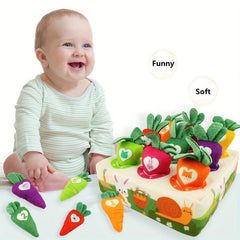 Plush Pulling Carrot Toy for Infants and Toddlers
