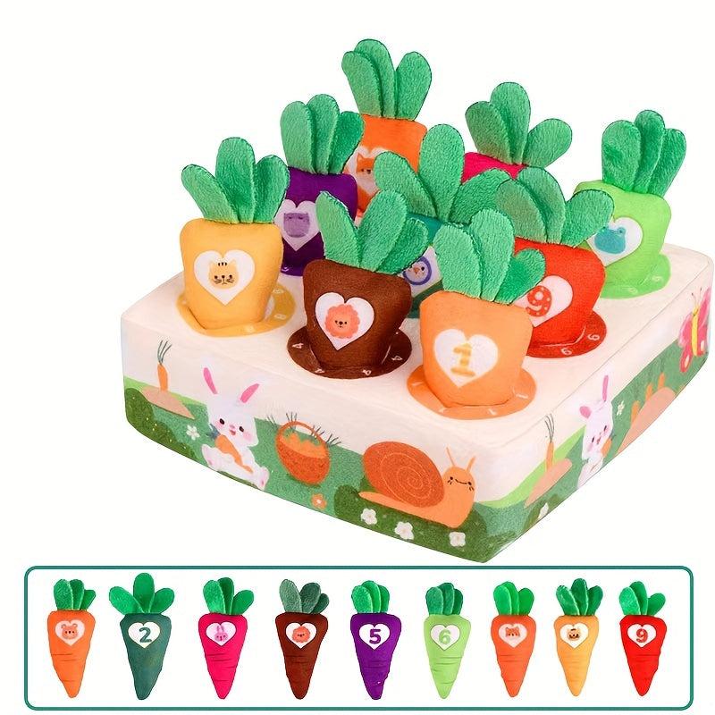 Plush Pulling Carrot Toy for Infants and Toddlers