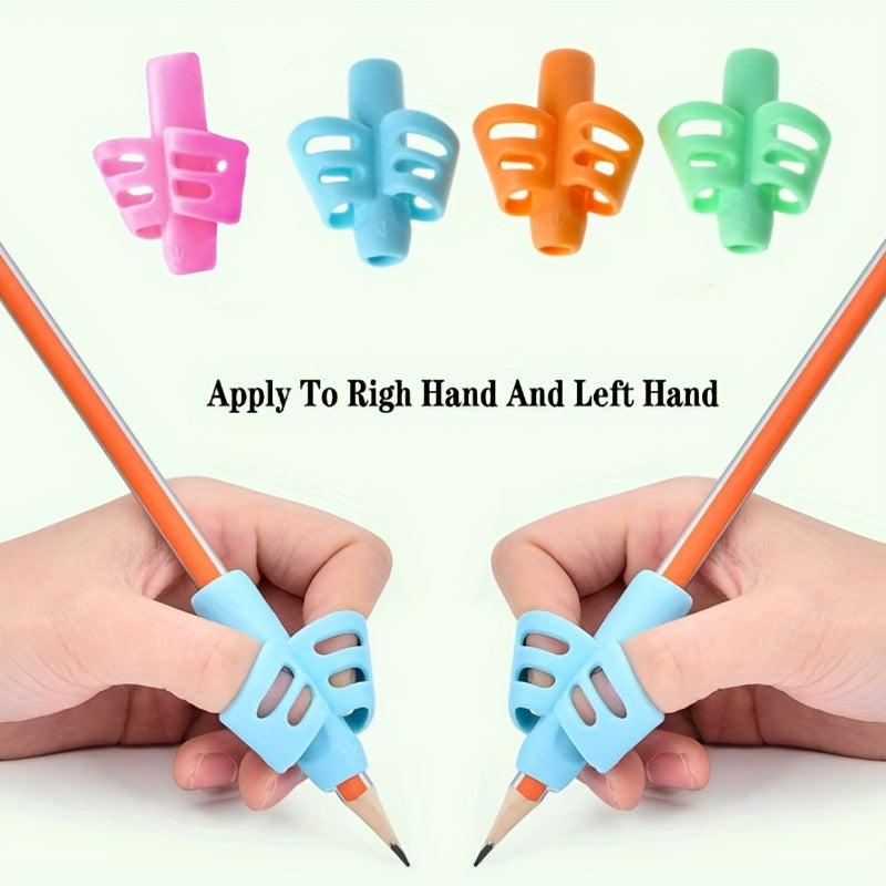 4pcs Pencil Grips For Kids Handwriting Silicone Writing Aids