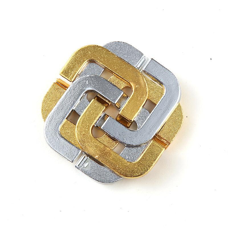 Zinc Alloy Kong Ming Lock Magic Toy Nine Consecutive Intelligence Unring Clasp