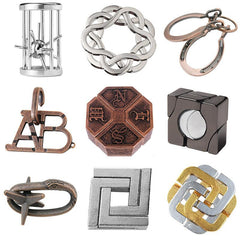 Zinc Alloy Kong Ming Lock Magic Toy Nine Consecutive Intelligence Unring Clasp