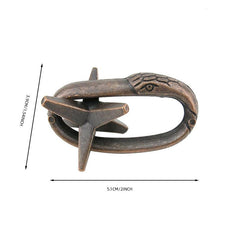 Zinc Alloy Kong Ming Lock Magic Toy Nine Consecutive Intelligence Unring Clasp