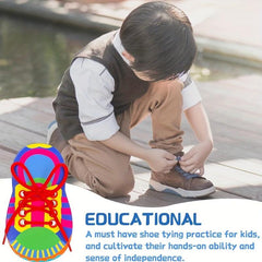 2pcs Educational Ropes Painting Puzzles Stringing Exercises Bow Drawing Toys