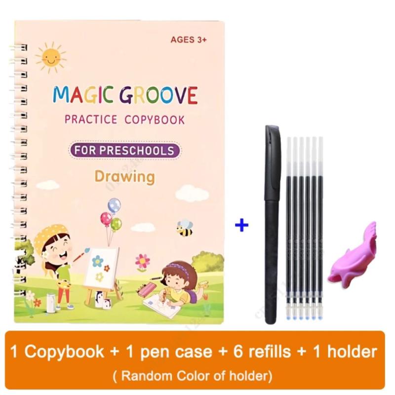 Children's Reusable Wipe Writing Stickers English Copy Book