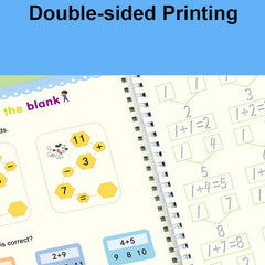 Children's Reusable Wipe Writing Stickers English Copy Book