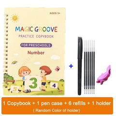 Children's Reusable Wipe Writing Stickers English Copy Book