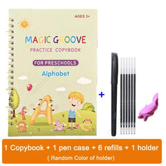 Children's Reusable Wipe Writing Stickers English Copy Book