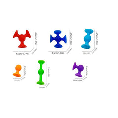 Kids Suction Stick Interactive Cup Dart Building Blocks Toy
