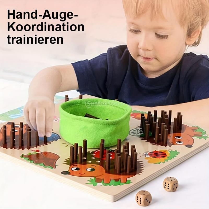 Hedgehog Stick Game Hand Fine Motor Sensory Training Teaching Aids Toys