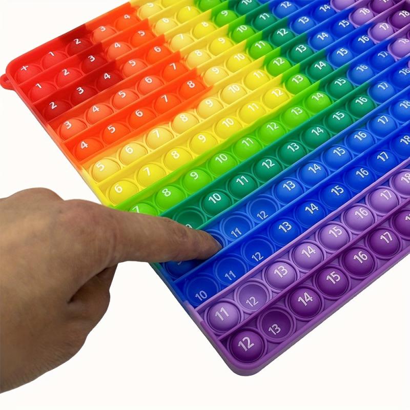 Rainbow Pop Fidget Toy Math Educational Toy