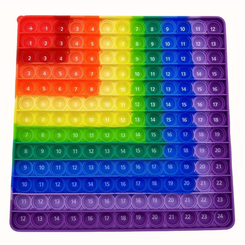 Rainbow Pop Fidget Toy Math Educational Toy