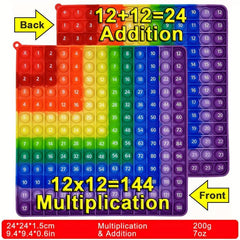 Rainbow Pop Fidget Toy Math Educational Toy