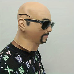 Men's Party Cosplay Man Face Mask Human Head Mask Fancy Dress Up