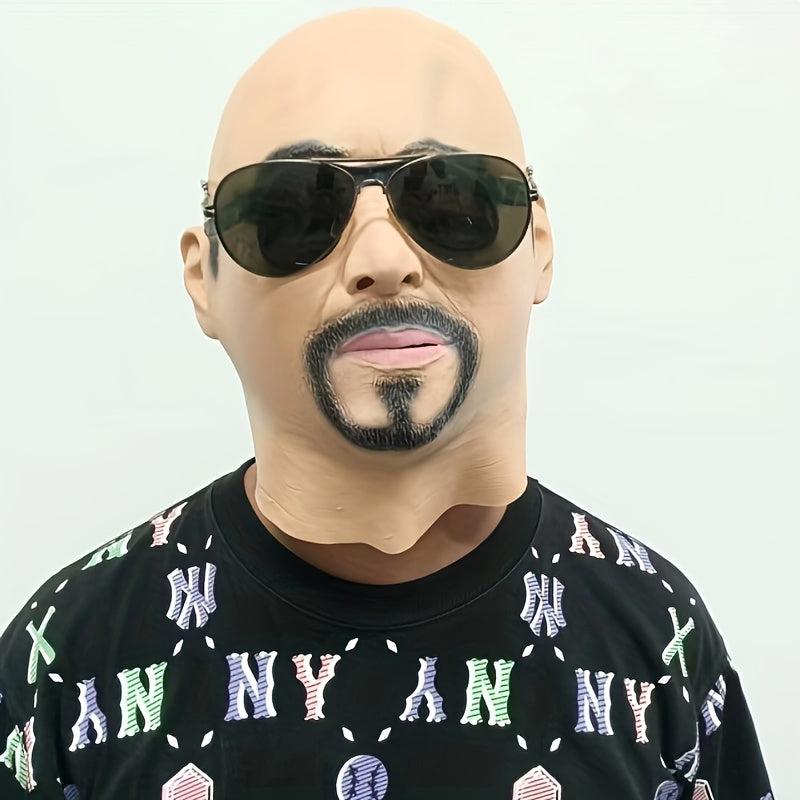 Men's Party Cosplay Man Face Mask Human Head Mask Fancy Dress Up