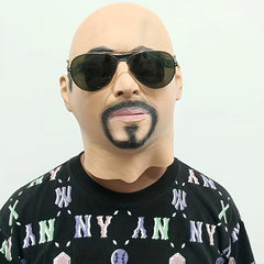 Men's Party Cosplay Man Face Mask Human Head Mask Fancy Dress Up