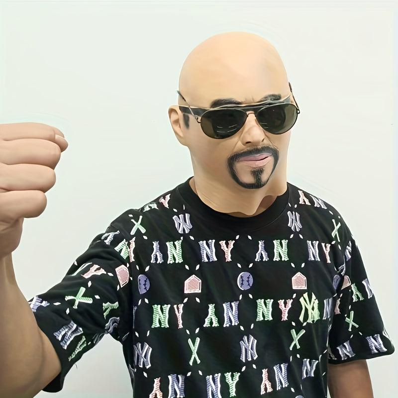 Men's Party Cosplay Man Face Mask Human Head Mask Fancy Dress Up