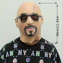Men's Party Cosplay Man Face Mask Human Head Mask Fancy Dress Up