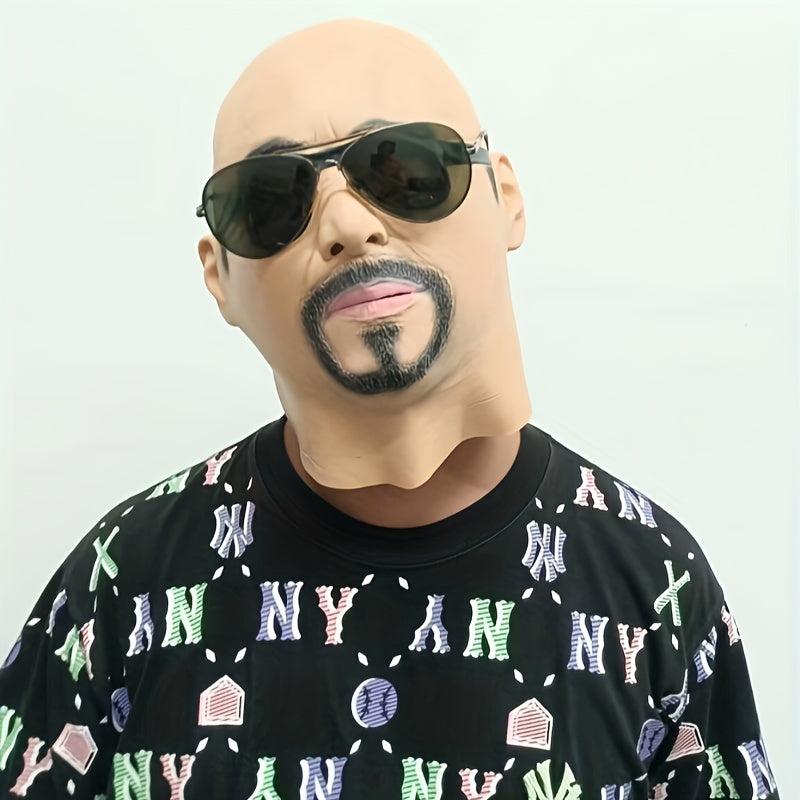 Men's Party Cosplay Man Face Mask Human Head Mask Fancy Dress Up