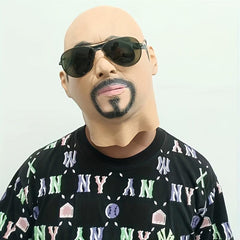Men's Party Cosplay Man Face Mask Human Head Mask Fancy Dress Up