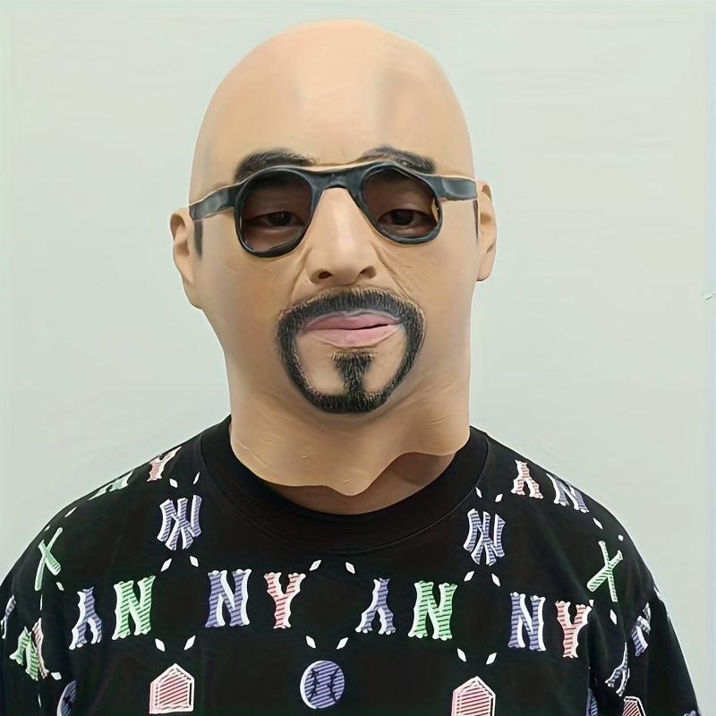 Men's Party Cosplay Man Face Mask Human Head Mask Fancy Dress Up