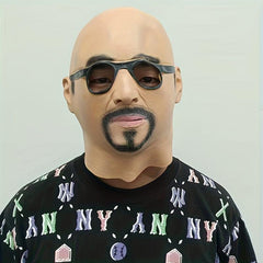Men's Party Cosplay Man Face Mask Human Head Mask Fancy Dress Up