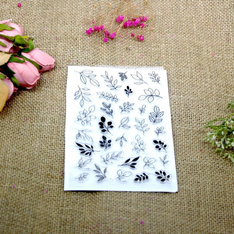 Leaf DIY Silicone Transparent Stamp