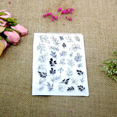 Leaf DIY Silicone Transparent Stamp