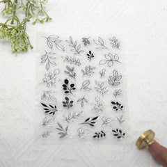 Leaf DIY Silicone Transparent Stamp