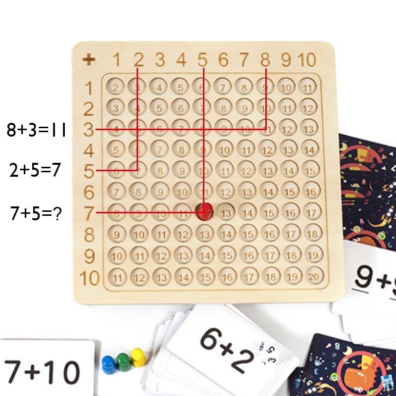 Montessori Multiplication Wooden Board Game Educational Toy