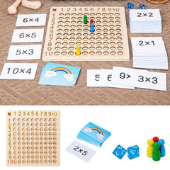Montessori Multiplication Wooden Board Game Educational Toy