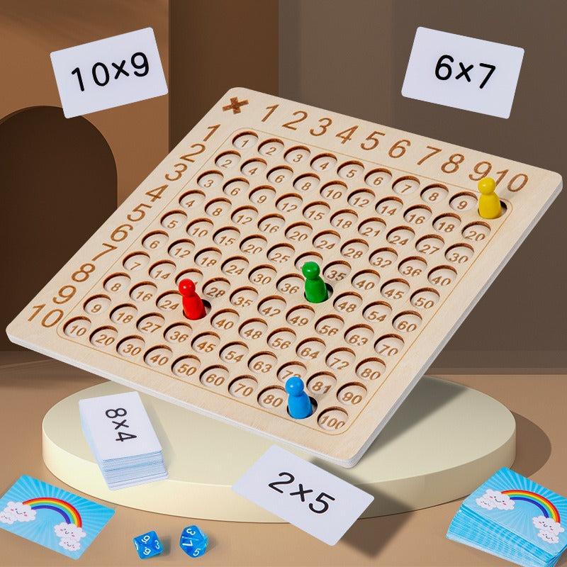 Montessori Multiplication Wooden Board Game Educational Toy