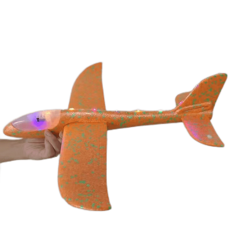 LED Luminous Glider Airplane 2 Flight Modes Foam Airplane For Outdoor Flying