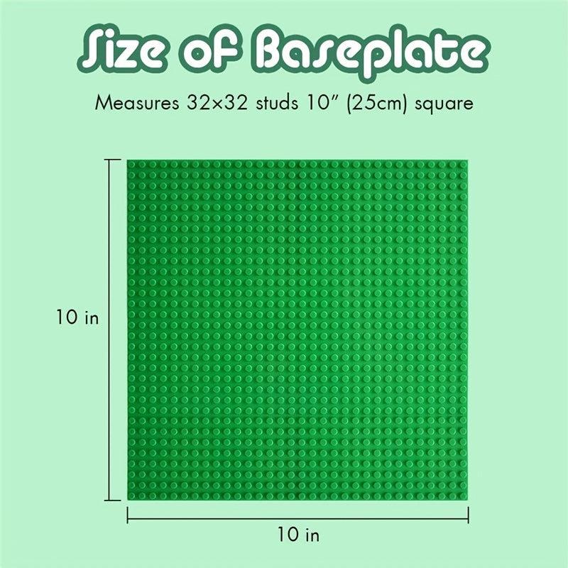 6PCS Classic Baseplates For Building Bricks 100% Compatible 25 X25 Gift