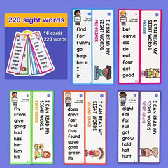 16pcs High Frequency Words English Language Cognition Cards for Children