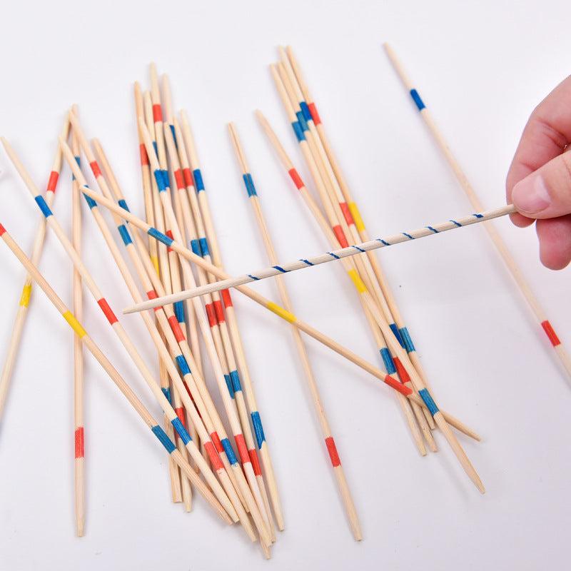 30Pcs Wooden Pick Stick Game Desktop Educational Toys