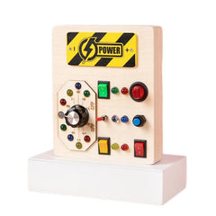 LED Light Wooden Montessori Educational Toy for Kids