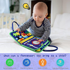Educational Sensory Board Toddler Busy Board for 3 Years Old Kids
