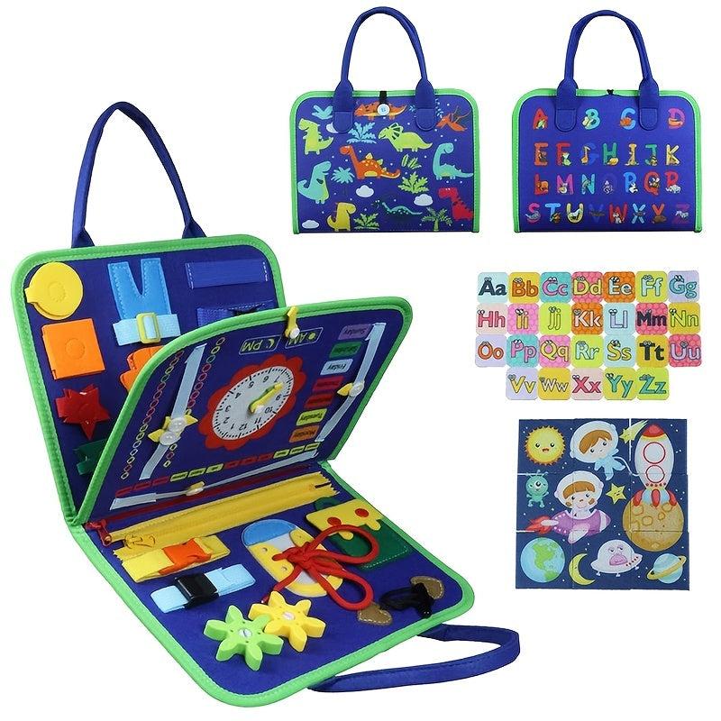Educational Sensory Board Toddler Busy Board for 3 Years Old Kids