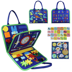 Educational Sensory Board Toddler Busy Board for 3 Years Old Kids