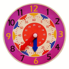Wooden Clock Kids Puzzles Educational Toy