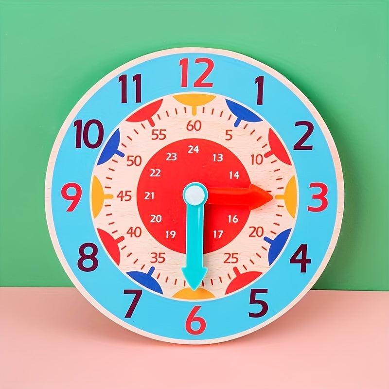 Wooden Clock Kids Puzzles Educational Toy