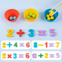 Montessori Kids Arithmetic Toys Number Cognitive Intelligence Development