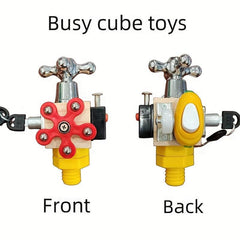 7-in-1 Busy Cube Sensory Toy For Toddlers Montessori Learning Toy