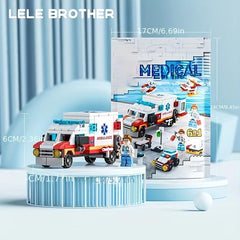 122 Pcs City Fire Truck Combat Building Blocks Set Educational Toys