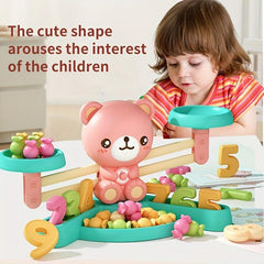 Balance Scale Toy with 10 Numbers, 20 Candies, 30 Cards - Math Teaching Toy